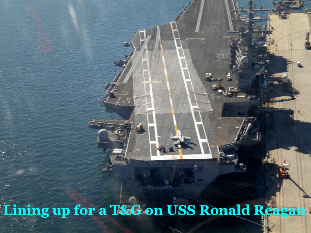 Touch and go on the Ronald Reagan